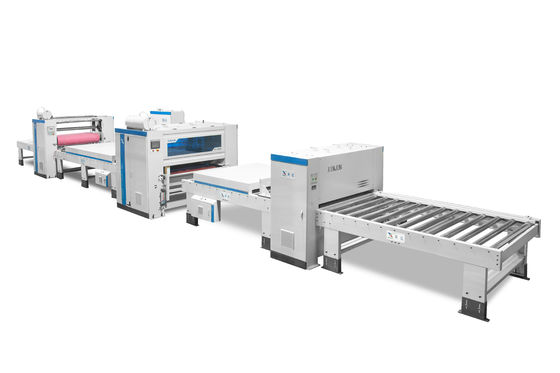 MDF-magnesiumoxideplaat PUR warm smelten platte lamineermachine 1-14m/min