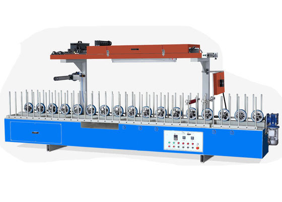 Hout fineer en decoratieve verf papier Hot Glue Profile Wrapping Machine OEM